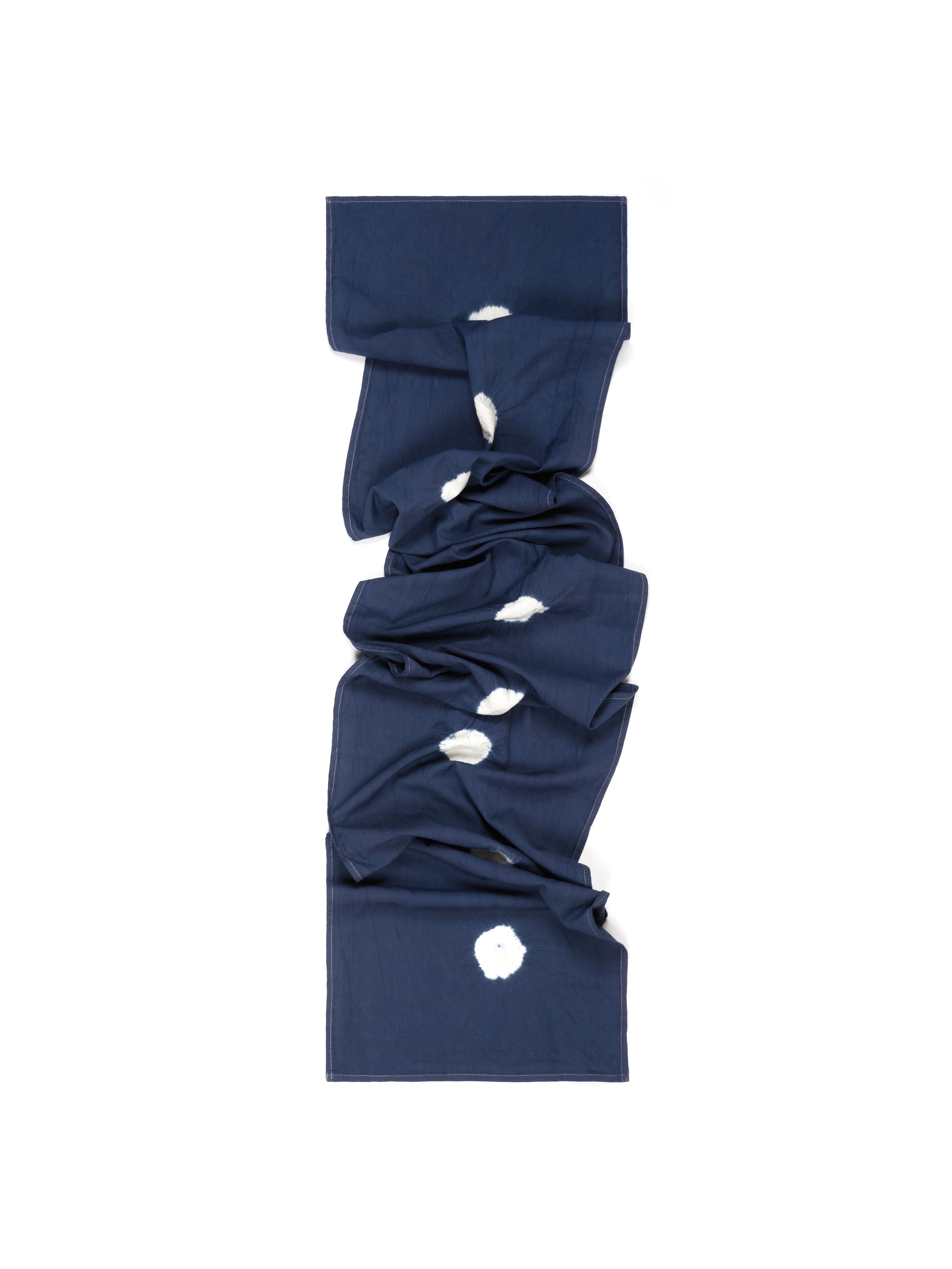 Blue Dotted Scarf