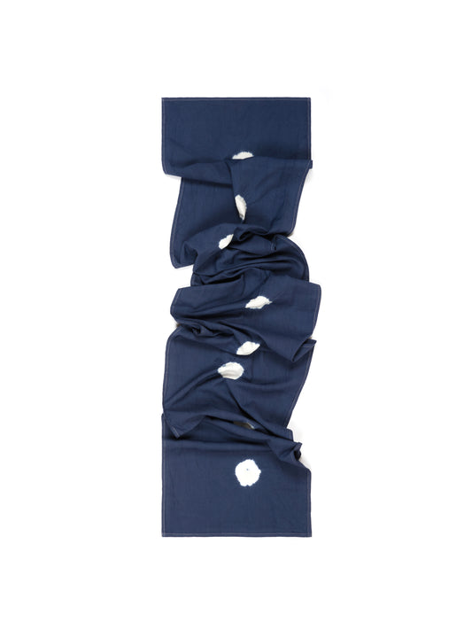 Blue Dotted Scarf