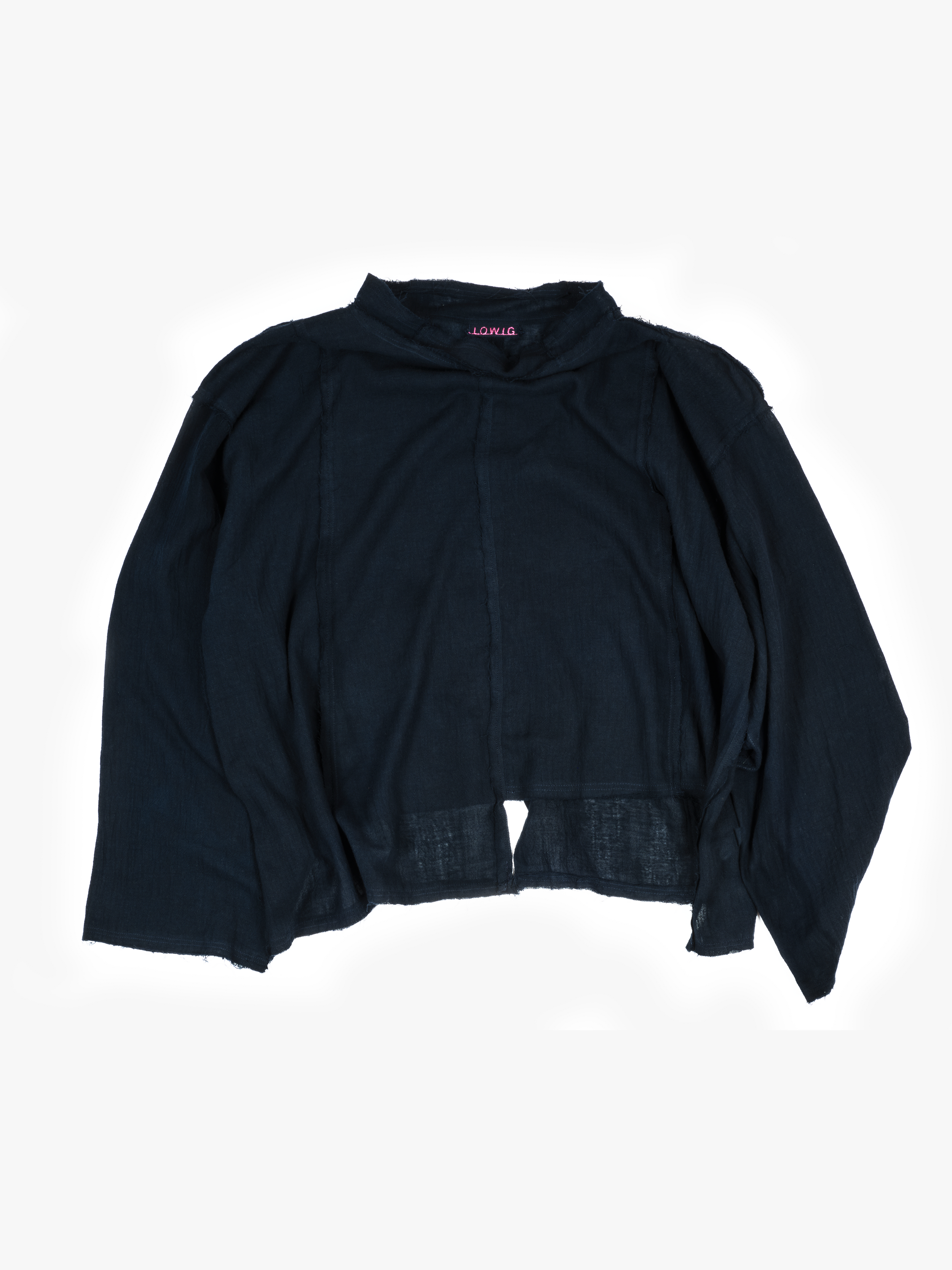 Detailed Muslin Shirt dark